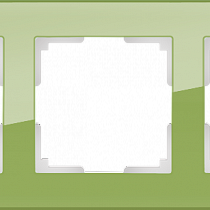 Рамка на 3 поста (фисташковый) WL01-Frame-03