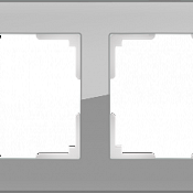 Рамка на 4 поста (серый,стекло) WL01-Frame-04