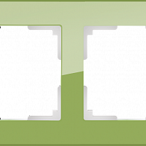 Рамка на 2 поста (фисташковый) WL01-Frame-02