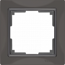 Рамка на 1 пост (серо-коричневый, basic) WL03-Frame-01