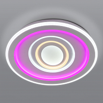 Потолочный светодиодный светильник с цветной подсветкой 90214/1 белый