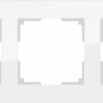Рамка на 5 постов (белый,стекло) WL01-Frame-05
