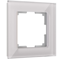 Рамка на 1 пост (дымчатый,стекло) WL01-Frame-01