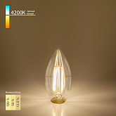 Филаментная светодиодная лампа "Свеча" Dimmable C35 5W 4200K E14 BL134