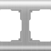Рамка на 4 поста  (серебряный) WL12-Frame-04