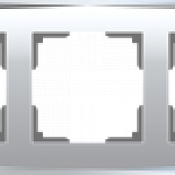 Рамка на 3 поста (зеркальный) WL08-Frame-03