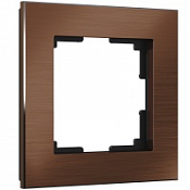Рамка на 1 пост (коричневый алюминий) WL11-Frame-01