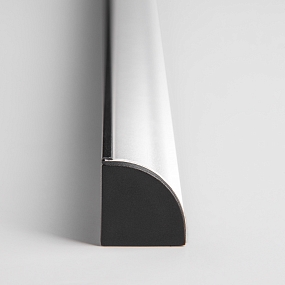 Угловой алюминиевый профиль черный/белый для светодиодной ленты LL-2-ALP008