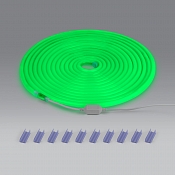 Комплект гибкого неона круглого зеленого 10 м 9,6 Вт/м 144 LED 2835 IP67 16 мм LS003 220V