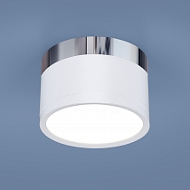 Накладной акцентный светодиодный светильник DLR029 10W 4200K белый матовый/хром