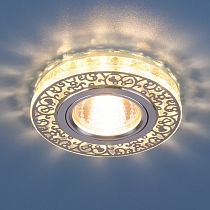 Точечный светодиодный светильник с хрусталем 6034 MR16 CH/CL хром/прозрачный
