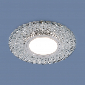 Встраиваемый точечный светильник с LED подсветкой 2235 MR16 CL прозрачный