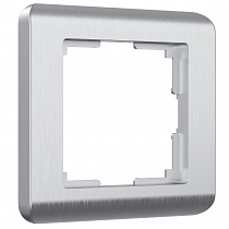 WL12-Frame-01 / Электроустановочные изделия - Рамка на 1 пост (серебряный)