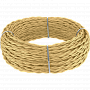 Ретро кабель витой  3х2,5 (золотой песок) 50 м под заказ Ретро кабель витой  3х2,5  (золотой песок)