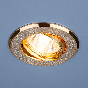 Встраиваемый точечный светильник 611 MR16 SL/GD серебряный блеск/золото