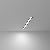 Линейный светодиодный встраиваемый светильник 53см 9Вт 6500К черный матовый LS-03-53-9-6500-MB