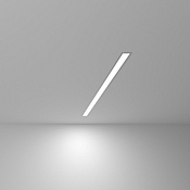 Линейный светодиодный встраиваемый светильник 78см 12Вт 6500К матовое серебро LS-03-78-12-6500-MS