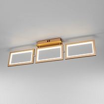 Потолочный светодиодный светильник 90223/3 матовое золото