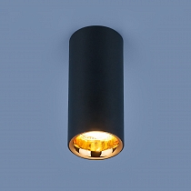 Накладной акцентный светодиодный светильник DLR030 12W 4200K черный матовый/золото