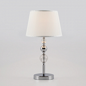 Настольная лампа с абажуром 01071/1 хром