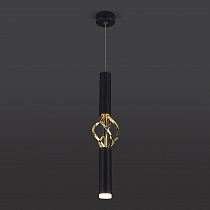 Подвесной светодиодный светильник 50191/1 LED черный/золото