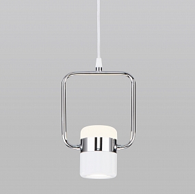 Подвесной светодиодный светильник 50165/1 LED хром/белый