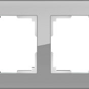 Рамка на 4 поста (серый,стекло) WL01-Frame-04