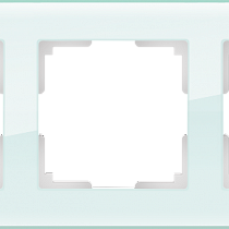 Рамка на 3 поста (натуральное стекло) WL01-Frame-03