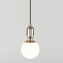 Подвесной светильник со стеклянным плафоном 50151/1 золото