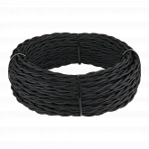 Ретро кабель витой 3х2,5 (черный) 50 м Ретро кабель витой  3х2,5 (черный)