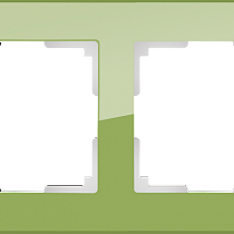 Рамка на 2 поста (фисташковый) WL01-Frame-02