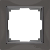 Рамка на 1 пост (серо-коричневый, basic) WL03-Frame-01