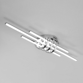 Потолочный светодиодный светильник с пультом управления 90243/3 хром