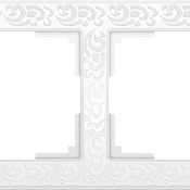 Рамка на 2 поста (белый) WL05-Frame-02-white