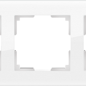 Рамка на 3 поста (белый,стекло) WL01-Frame-03