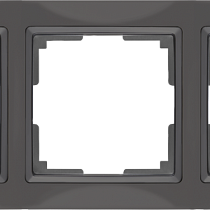 Рамка на 3 поста (серо-коричневый, basic) WL03-Frame-03