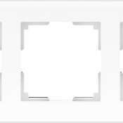 Рамка на 3 поста (белый матовый) WL01-Frame-03