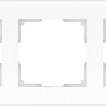 Рамка на 3 поста (белый матовый) WL01-Frame-03