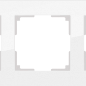 Рамка на 5 постов (белый,стекло) WL01-Frame-05
