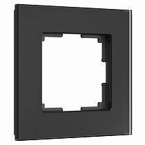 W0013108/ Рамка на 1 пост Senso (черный, стекло soft-touch)