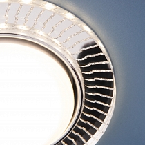 Встраиваемый точечный светильник с LED подсветкой 3033 GX53 CL/SL прозрачный/серебро