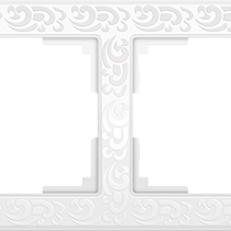 Рамка на 4 поста (белый) WL05-Frame-04-white