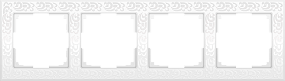 Рамка на 4 поста (белый) WL05-Frame-04-white